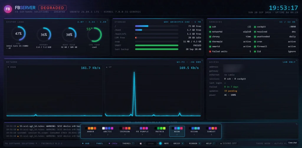 Neon theme