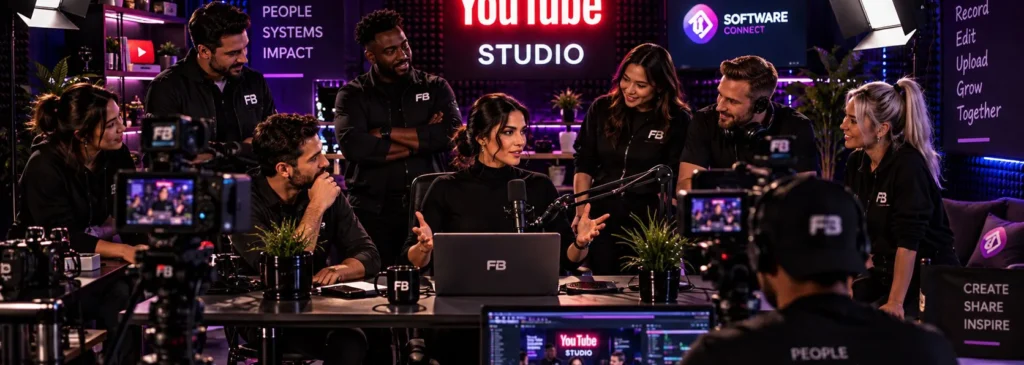 Serra in the studio with the community